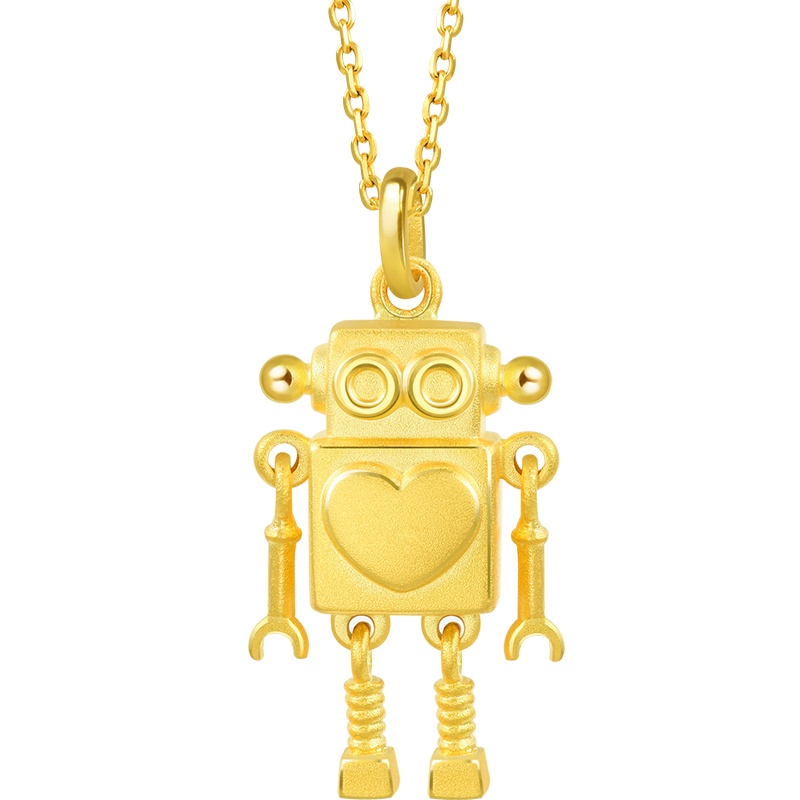 周生生(CHOW SANG SANG)黄金(足金)LoveDecode爱情密语机器人吊坠90514P定价