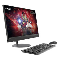 联想(Lenovo)AIO520 一体机台式电脑23.8英寸（AMD R5-2400 8G 1T 无光驱 集成显卡 黑色）