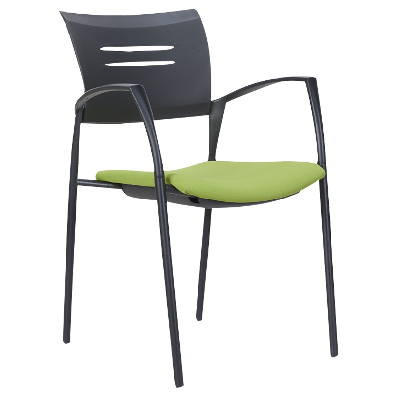 质凡办公椅电脑会议椅子弓形会议靠背椅金属架休闲宿舍电脑椅会客椅子