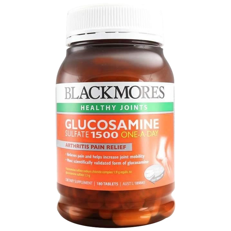 澳大利亚原装进口 Blackmores 澳佳宝氨基葡萄糖氨糖维骨力 关节灵片 180粒(1瓶装)效期至25年8月