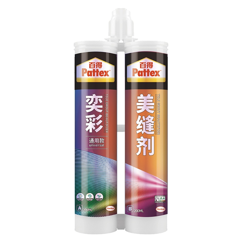 百得(Pattex)奕彩通用美缝剂美瓷胶勾缝填缝剂双组份 防霉防水瓷砖地砖美缝胶瓷缝剂