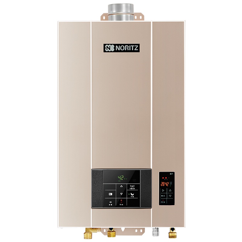 能率(NORITZ)16升燃热GQ-16D2AFEXQ “零”冷水内循环 恒温水气混动 一键节能 真人语音播报 燃气热水