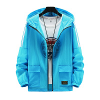 PMMP大码男士防晒衣夏季轻薄透气加肥加大胖子宽松帅气连帽外套皮肤衣