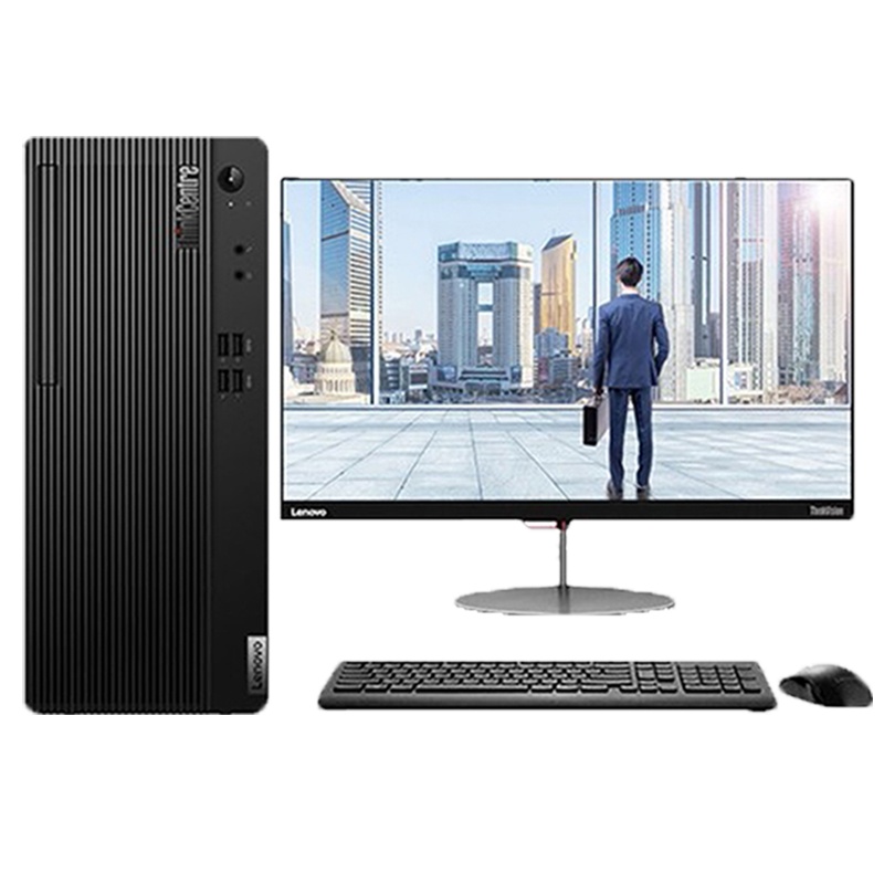 联想E77商用办公台式机 i5 8G 1T+256G 23.8寸显示屏