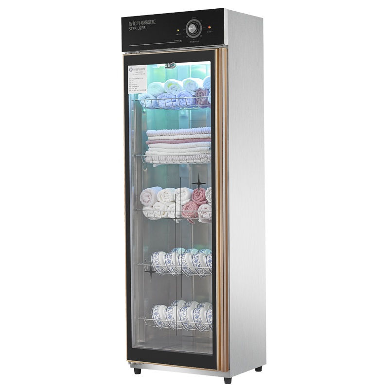 飞天鼠 商用中温消毒柜衣物毛巾杯碗消毒柜 厨房酒店会所饭堂 380中温全钢无磁热风多功能单门保洁柜