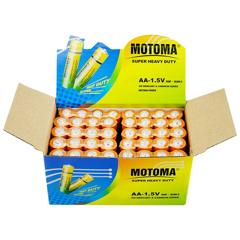 中光(MOTOMA) 5号碳性干电池1500毫安五号R6PAA低耗用电器通用于玩具门铃收音机遥控器挂钟适用 5号40粒装