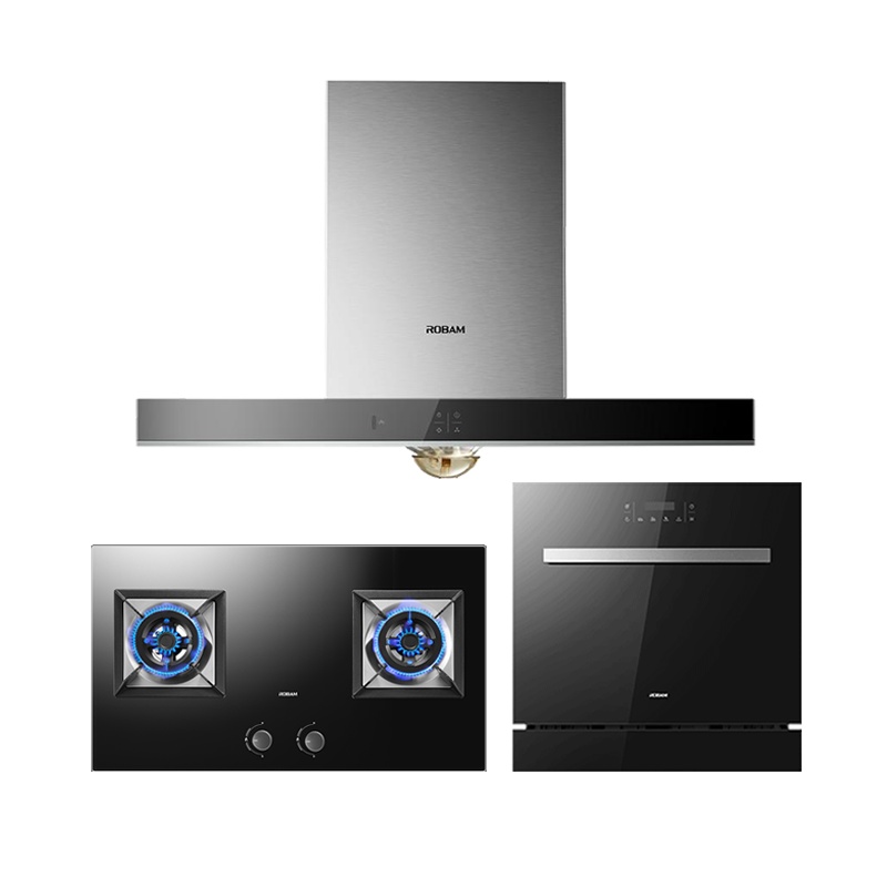 老板(ROBAM)20立方欧式触控式大吸力油烟机燃气灶洗碗机烟灶洗套餐-67X2H+36B5X+WB773X