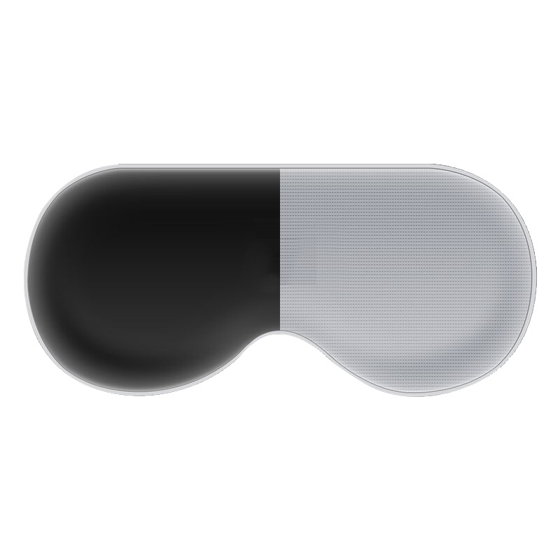 南极人(NanJiren) 凉温眼罩双面温凉两用透气遮光男女款儿童学生睡觉缓解眼疲劳护眼罩 --黑灰(耳带可调节)