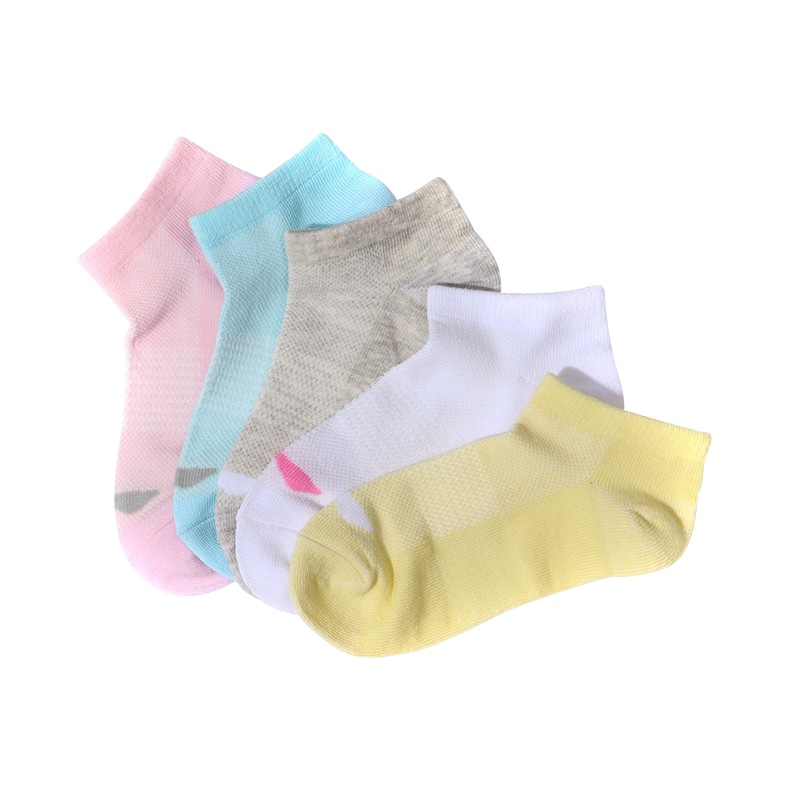 李宁儿童彩色运动袜5双装