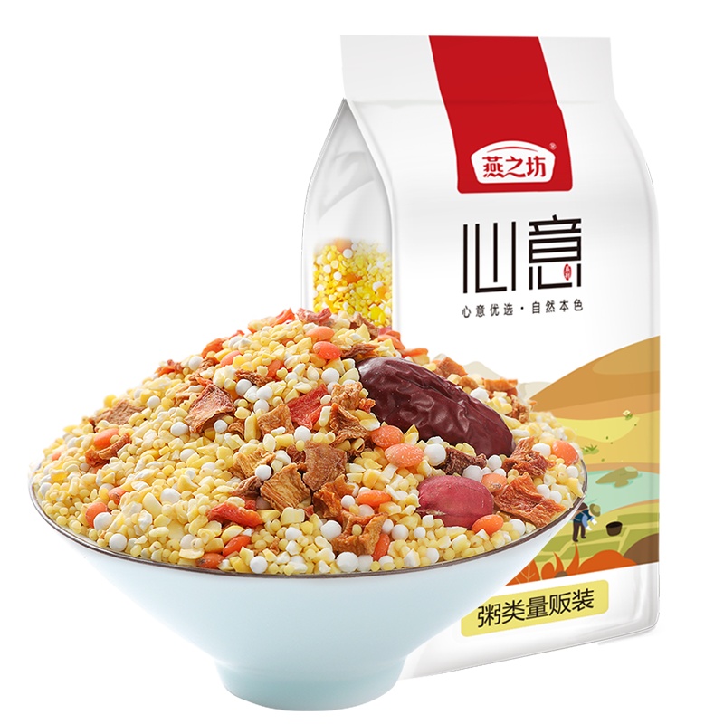 燕之坊南瓜小米粥2斤装 五谷杂粮粗粮粥米