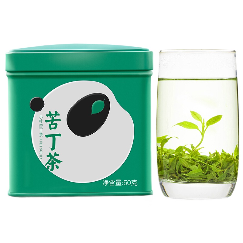 川红 苦丁茶散装绿茶茶叶嫩芽小叶苦丁茶四川正品非野生苦丁茶50g/盒