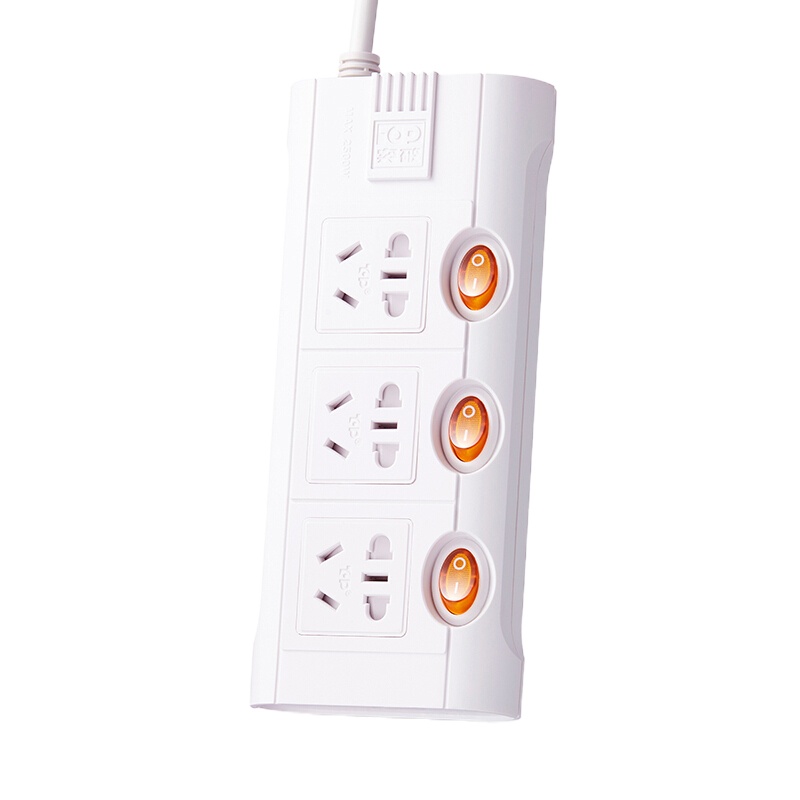 突破(PTOTOP) D3K3 3位分控/3米排插接拖线板