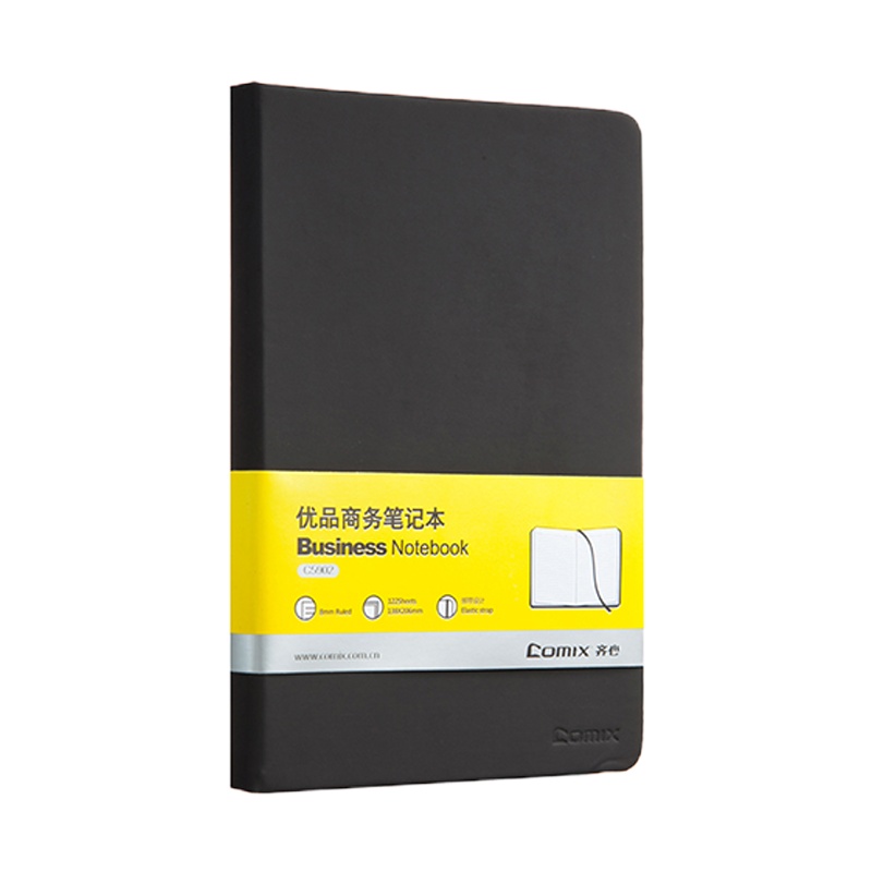 齐心(comix)XSW C5902皮面笔记本A5 122张 黑色