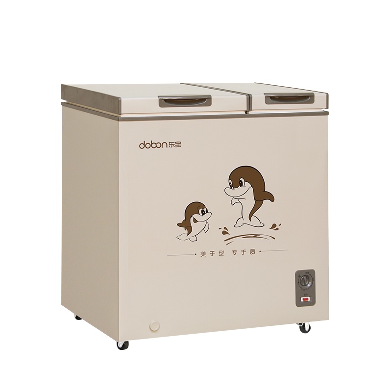 星星出品 东宝(DOBON)BCD-222TDX 222升双温冰柜家用小型商用冷冻 保鲜两用大冷冻小冷藏双门双温持久保鲜