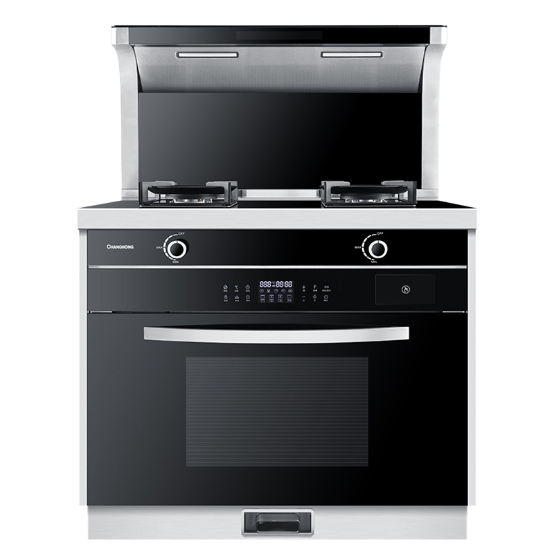 长虹集成式燃气灶蒸烤一体智能集成灶环保一级能效储存大容量