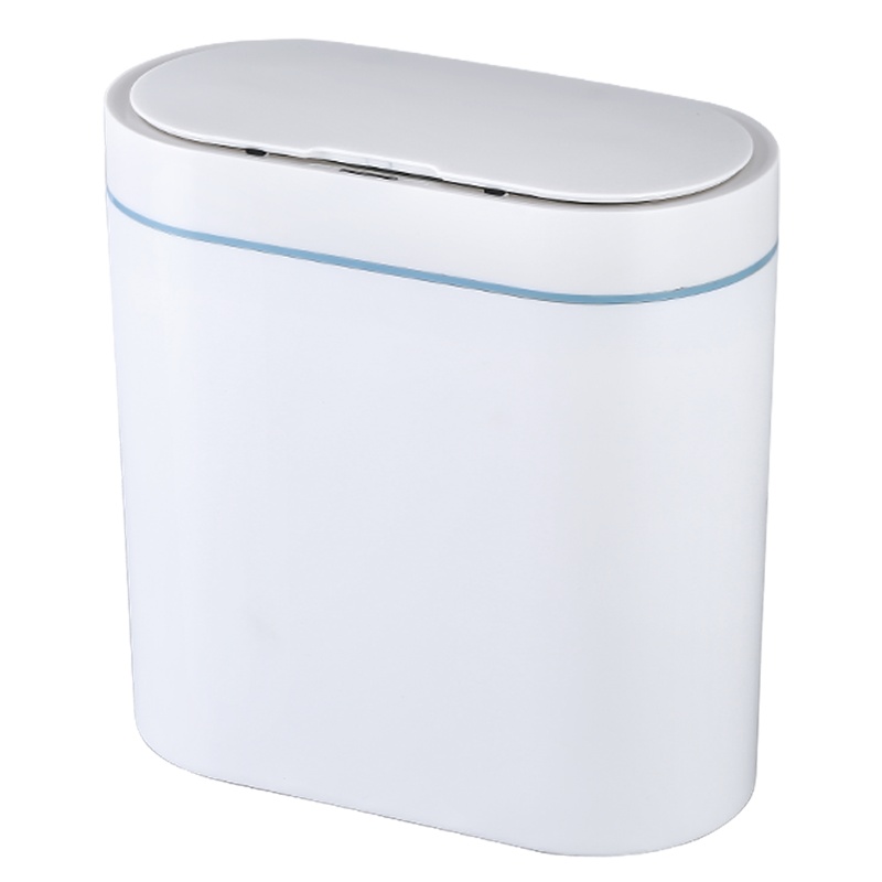 自带马桶刷智能感应窄扁夹缝自动电动式防水感应垃圾桶