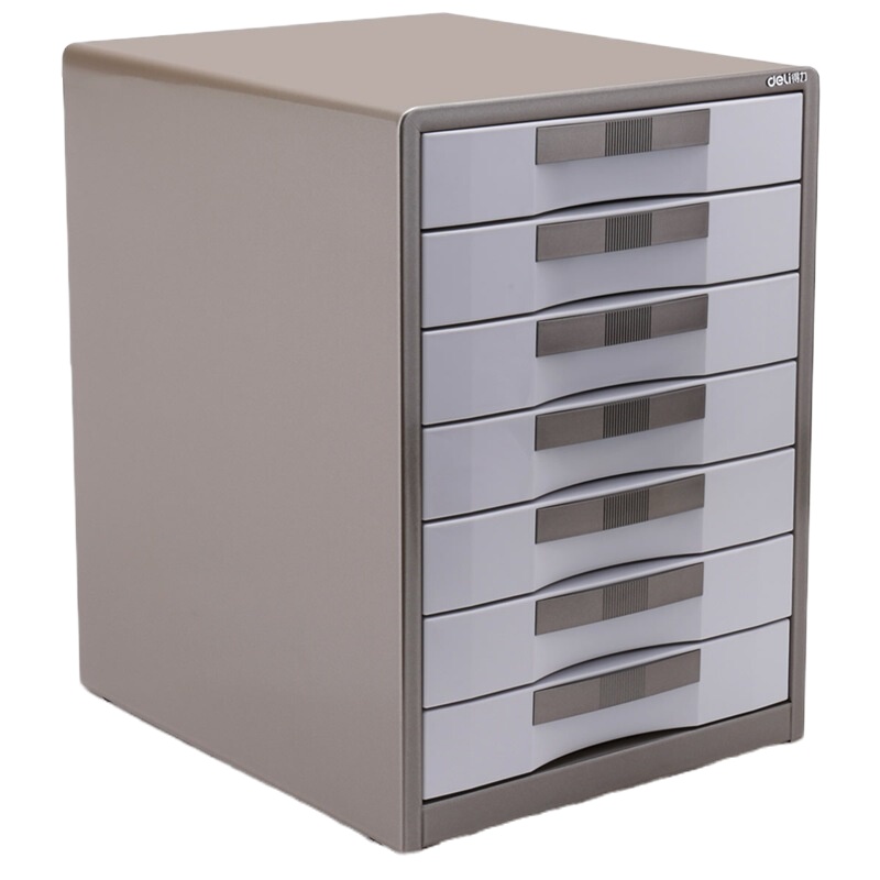 得力 9703 七层 金属外壳带锁文件柜防腐蚀 结实耐用文件柜