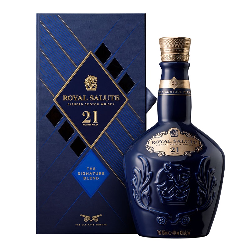 英国进口洋酒 皇家礼炮(Royal Salute)21年特级苏格兰威士忌700ml