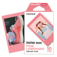 富士(FUJIFILM)INSTAX 拍立得相纸 mini粉色沁柠相纸 mini系列相机通用快显胶片(10张)