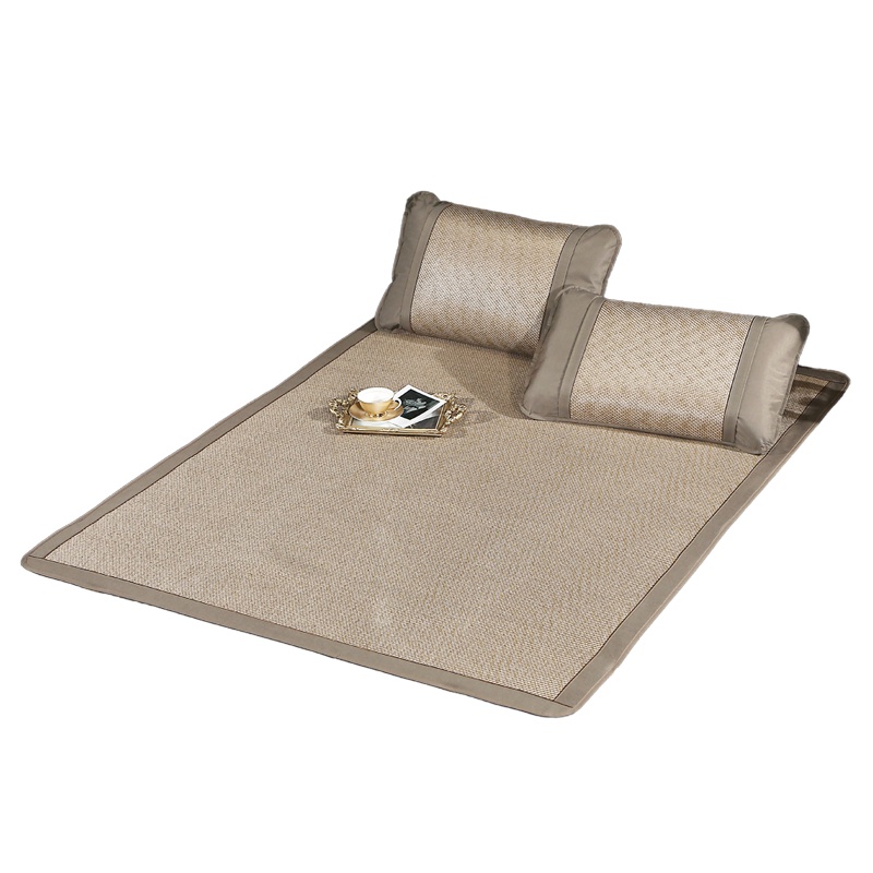 红豆家纺冰藤席凉席1.8m床三件套可折叠席子空调双人夏季1.5米