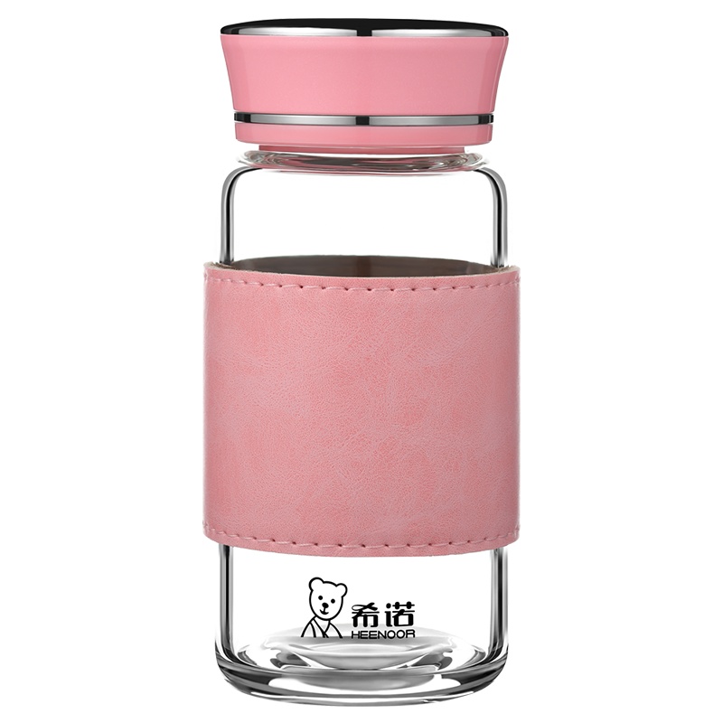 希诺玻璃杯单层小巧便携简约清新森系网红水杯创意潮流可爱杯子女