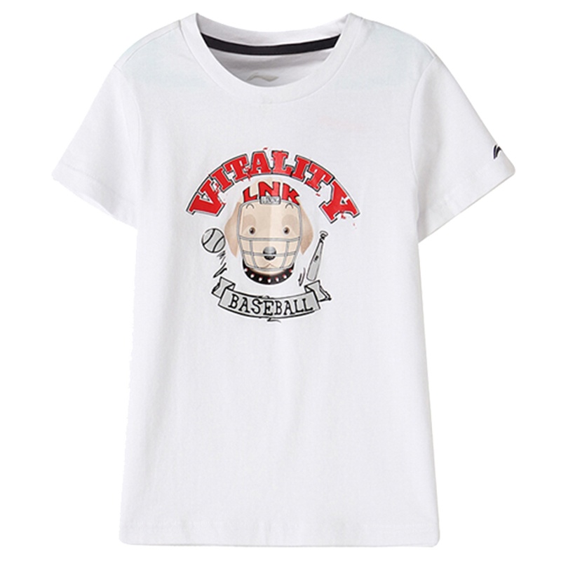 LI-NING KIDS童装男小童短袖休闲半袖运动T恤