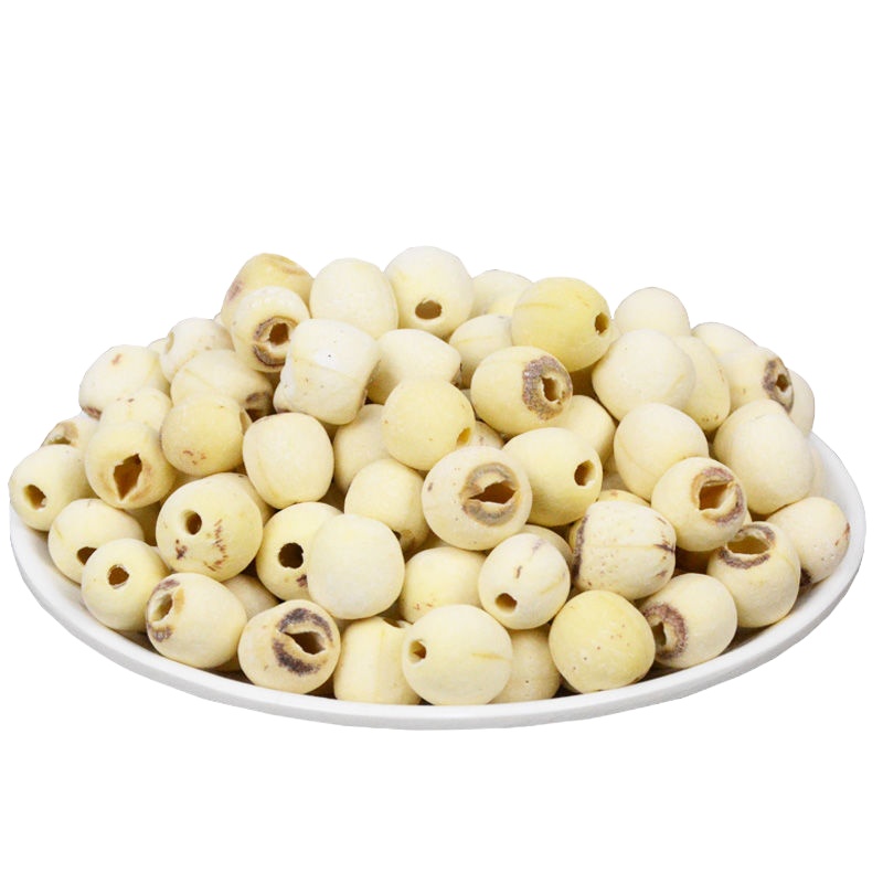 莲子 干货 莲子新鲜磨皮去心白莲子百合干银耳莲子  莲子500g(更健康)