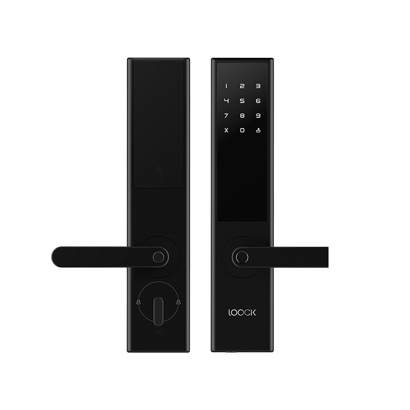 鹿客(loock)智能锁T1Pro 曜石黑 电子密码指纹锁 家用防盗门锁C级锁芯