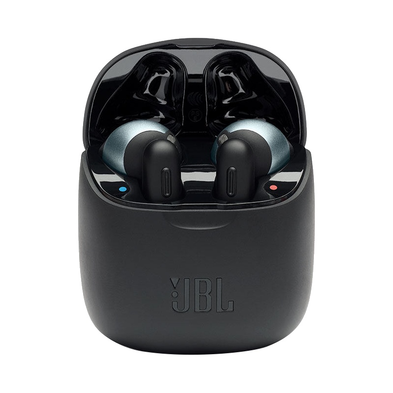JBL T220TWS 真无线蓝牙耳机 手机无线音乐耳机 双耳立体声 半入耳通话降噪 苹果安卓手机通用 冷峻黑
