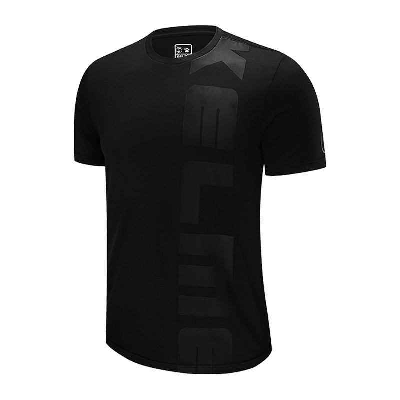 KELME/卡尔美春夏季时尚新款男士运动T恤圆领透气棉休闲文化衫