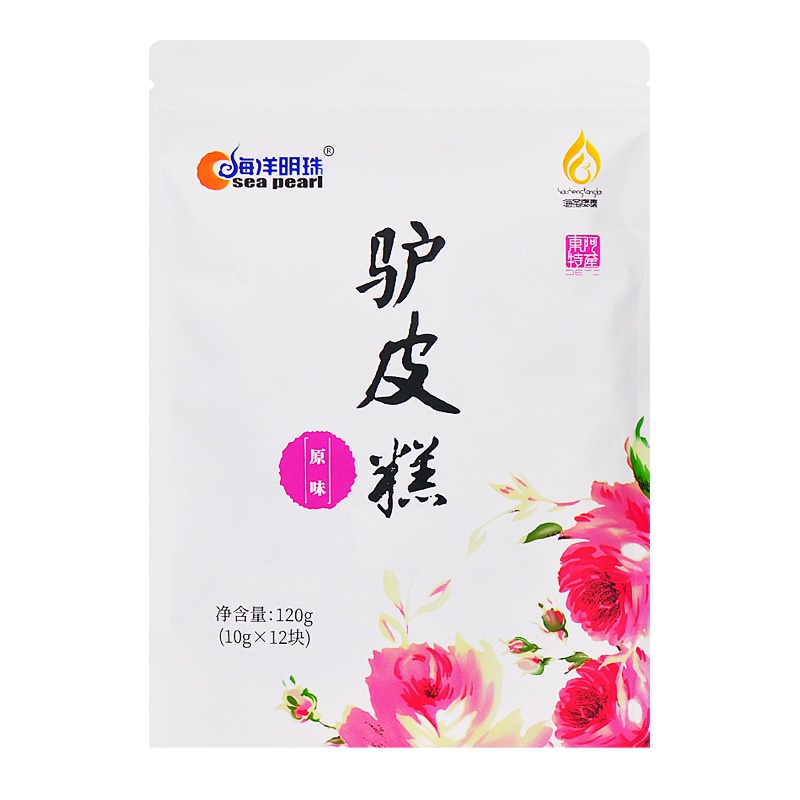 [买2发3]海洋明珠东阿阿胶即食驴皮糕原味 120g