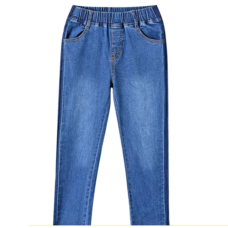 铅笔俱乐部童装2019秋装新款女童休闲裤子中大童牛仔裤儿童长裤