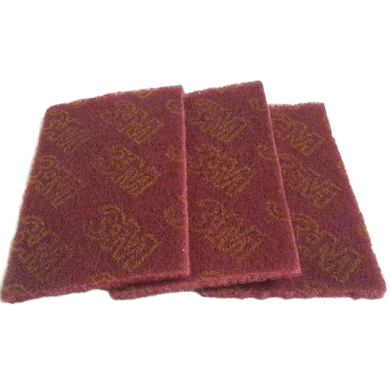 3M 工业百洁布 栗红色 400# 十个