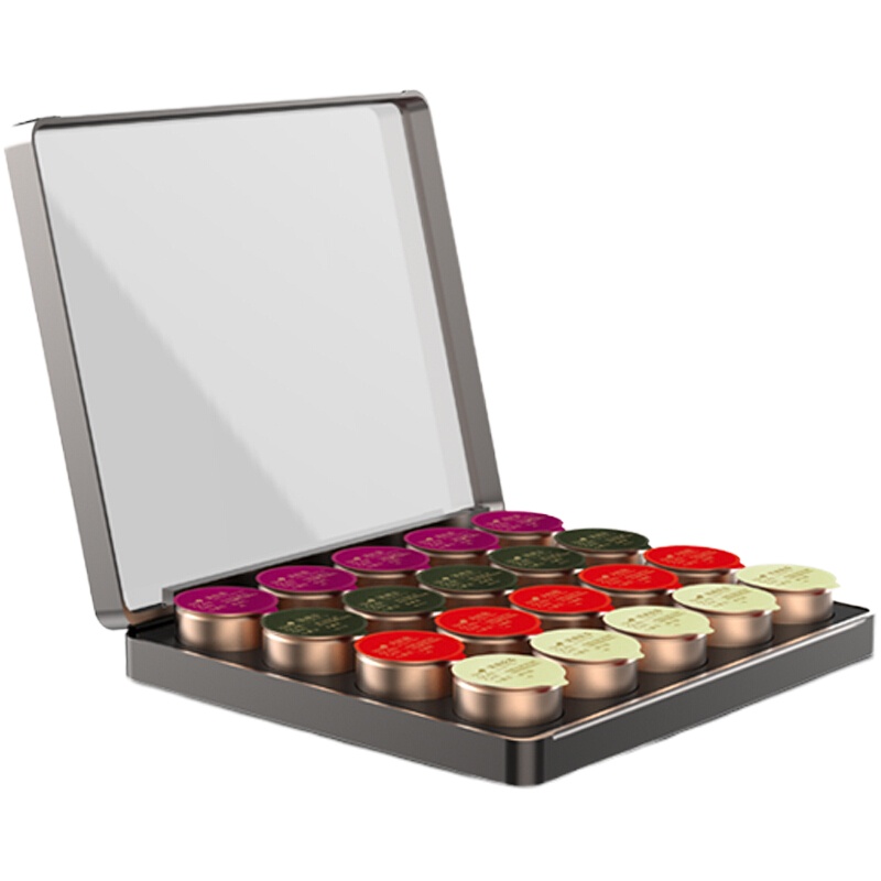 小罐茶 茶叶金罐经典茶叶拼装礼盒装铁观音茉莉花大红袍滇红拼装 20罐 茗茶礼盒