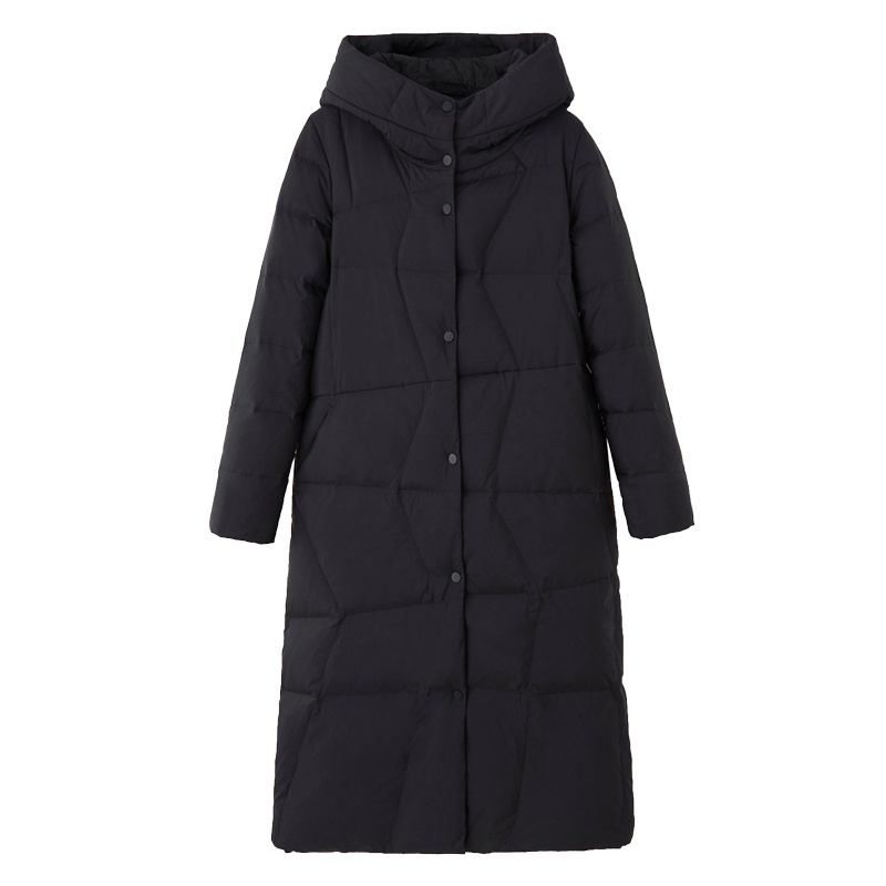 冰洁2018新款女长款羽绒服修身显瘦女士时尚冬装外套女J80143018