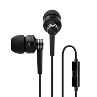 Edifier/漫步者 H270P手机入耳式通用线控金属重低音炮手机耳麦运动音乐3.5mm插孔有线耳机耳塞 黑色