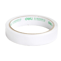 得力 高粘性棉纸双面胶带 18mm*10y 24卷装 30402