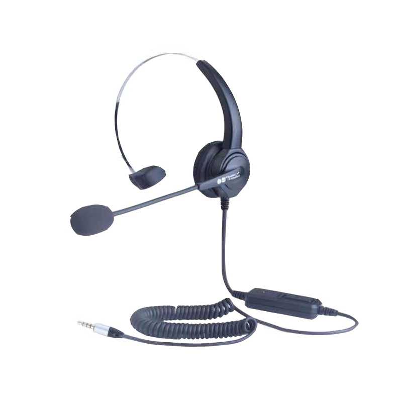 黑貂单耳电话耳机客服耳麦话务员座机降噪呼叫中心电脑固话机 不带线控