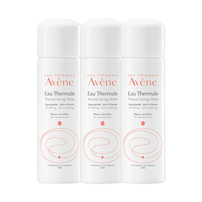 法国雅漾(Avene)舒泉调理喷雾50ML*3( 补水保湿舒缓定妆 化妆水 爽肤水 皮尔法伯集团 原装进口)