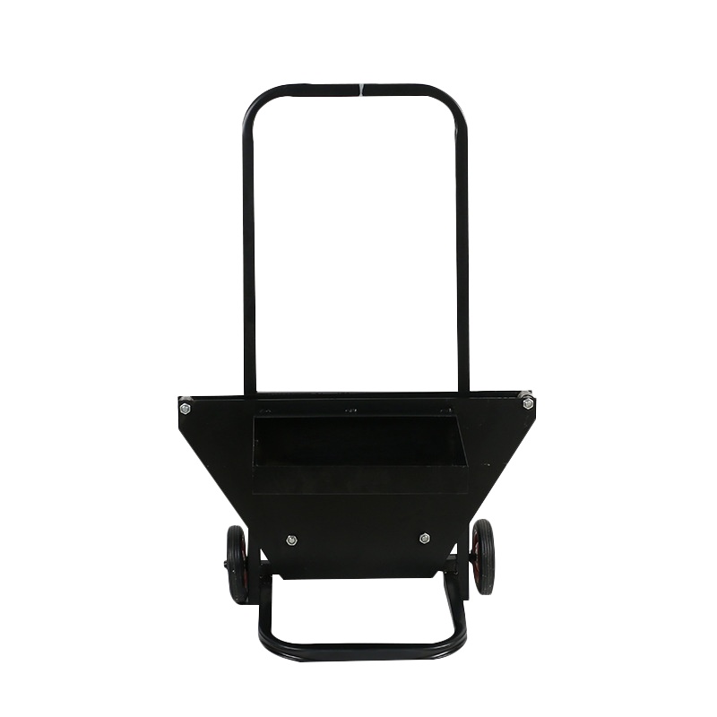 规格[50.0 cm * 40.0 cm * 75.0 cm]耐用钢带带盘车 黑色钢带铁皮打包带推车