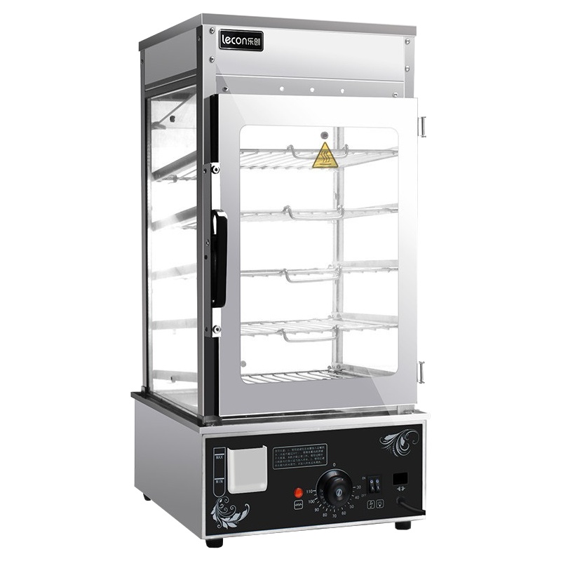 lecon/乐创 500H商用台式蒸包柜蒸包机馒头机蒸箱蒸包炉蒸包子机保温蒸柜 电蒸炉 冷冻包子电蒸机