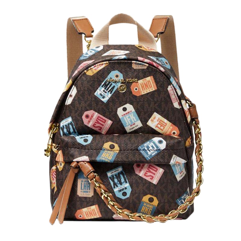 Michael Kors 迈克·科尔斯印花女士双肩包 30T0G04B0O-BROWNMULTI