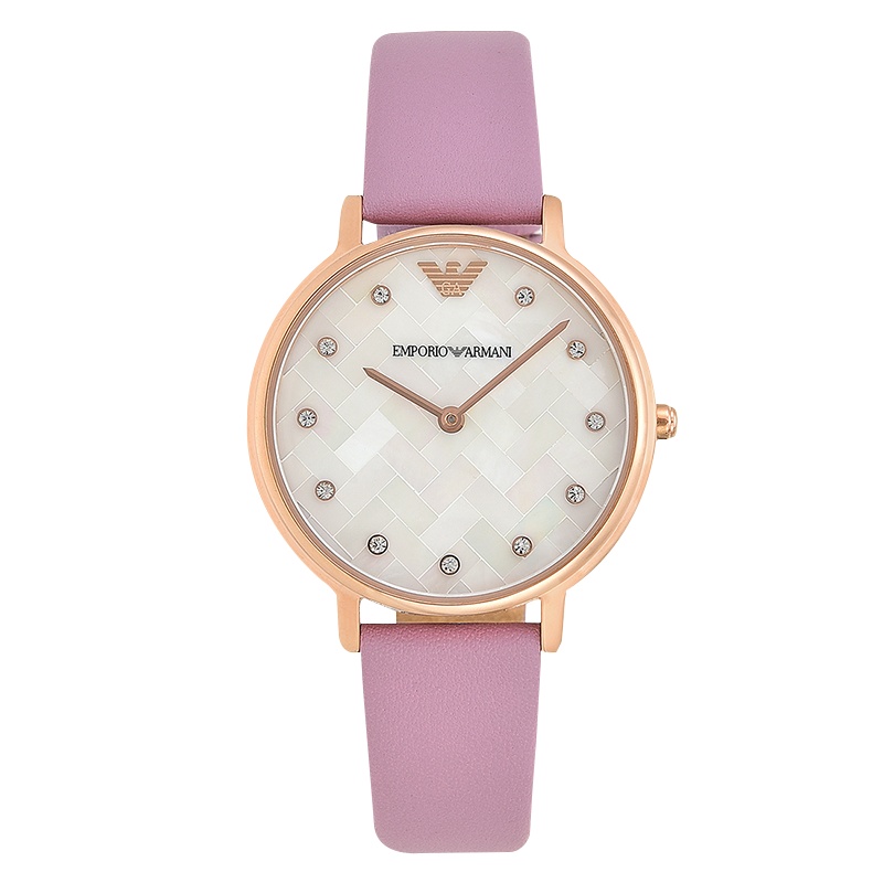 阿玛尼（ARMANI）女士简约腕表 手表 欧美品牌时尚石英表女 AR11130