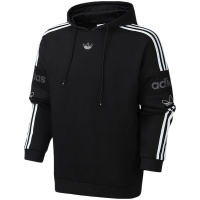 【自营】adidas阿迪达斯三叶草男装运动服休闲细绒连帽卫衣ED7115