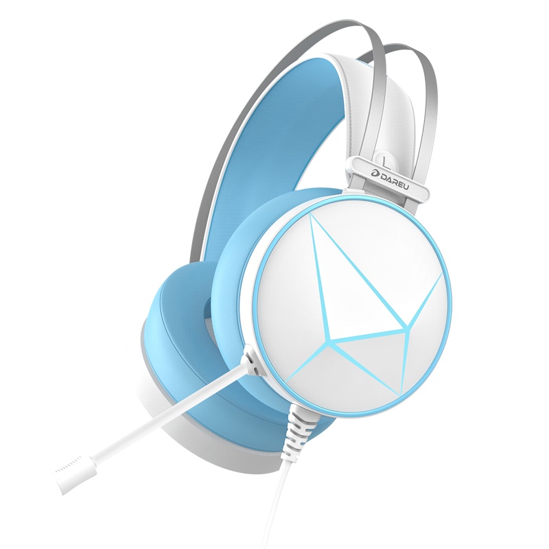 达尔优 EH722电脑吃鸡7.1有线耳机头戴式台式电脑笔记本电竞游戏学习粉色耳麦吃鸡苹果手机手游音乐震动降噪