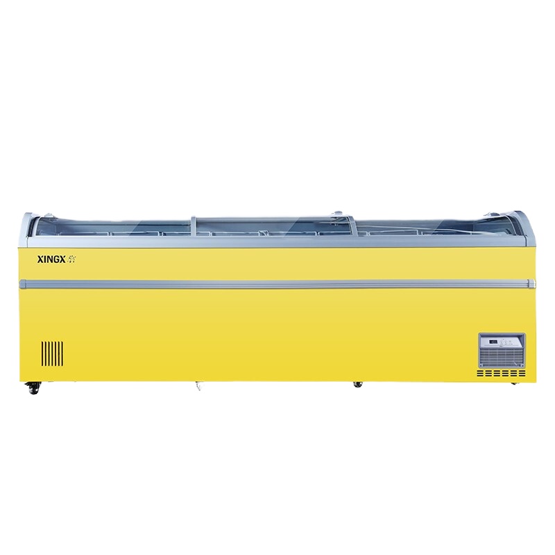星星（XINGX）950升卧式冷柜冰柜超大容量卧式冷柜保鲜柜商用SD/SC-1100BY（黄）
