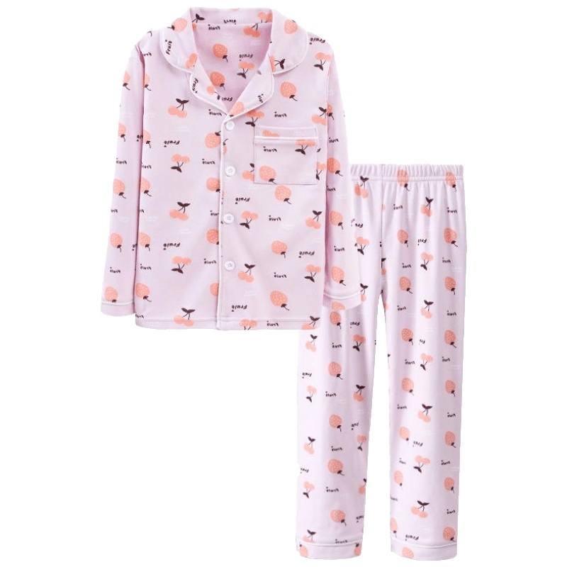 KIDS MAM&DAD儿童家居服套装童装棉质睡衣长袖春秋男童女童空调服套装