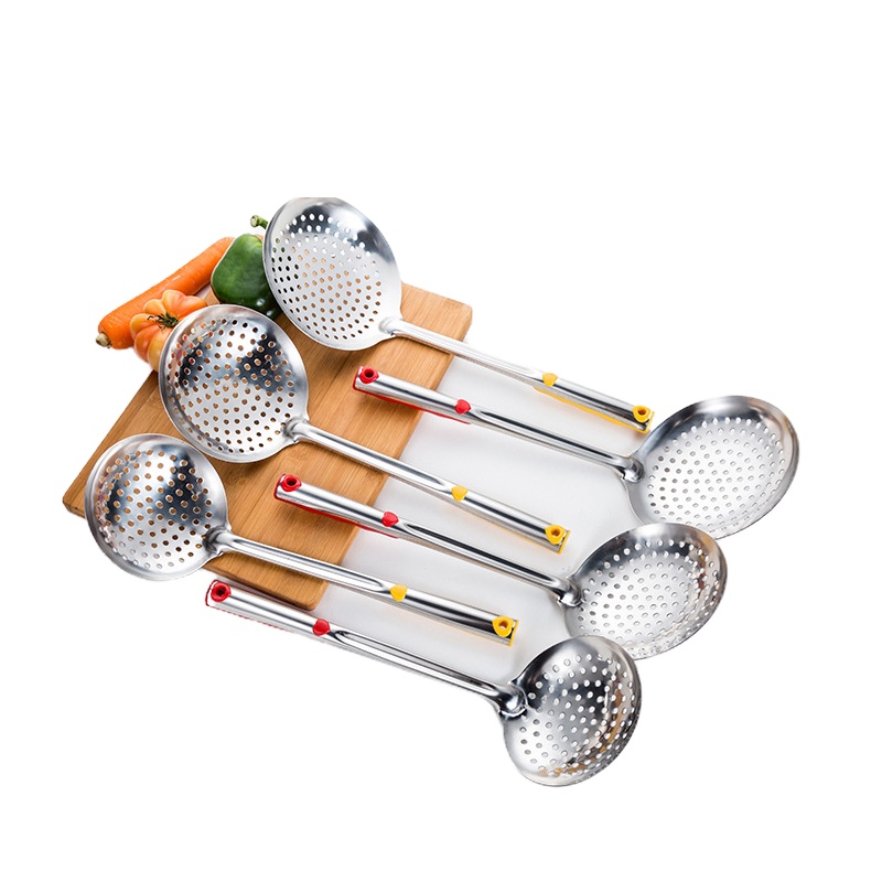 今创(jinchuang) 加厚煎鱼捞粉丝面条涮火锅油炸大漏勺无磁不锈钢厨师油鼓漏厨房酒店大号易清洗过滤网漏网