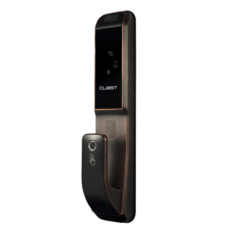 科林贝思(CLBST)智能指纹锁 家用防盗门 通用密码锁电子锁 全自动智能门锁钛黑CK-Z02