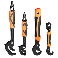 BTSM 德国美耐特 万能扳手 万用快速水龙头管钳黑色升级款扳手两件套